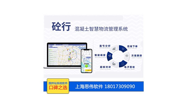 混凝土生产管理系统，思伟搅拌站调度排队软件介绍，砼行APP